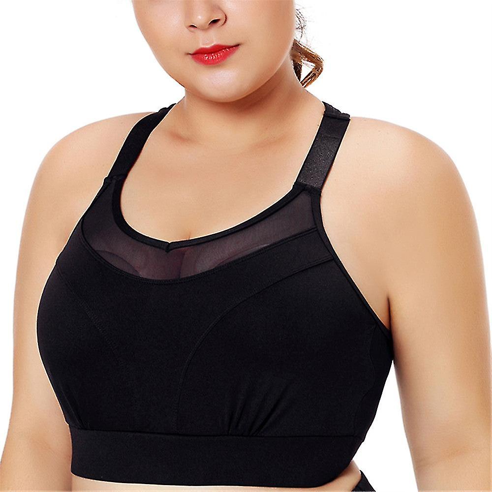 Shockproof mesh yoga bra