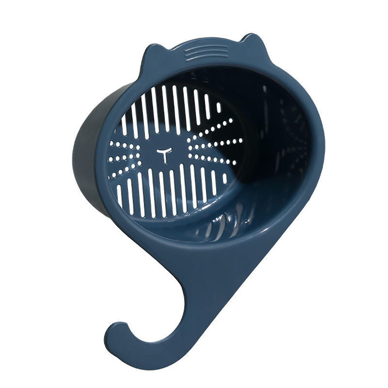 Lovely Cat Tail Drainer Basket Large Capacity Greens Washing Strainer for Kitchen Sink