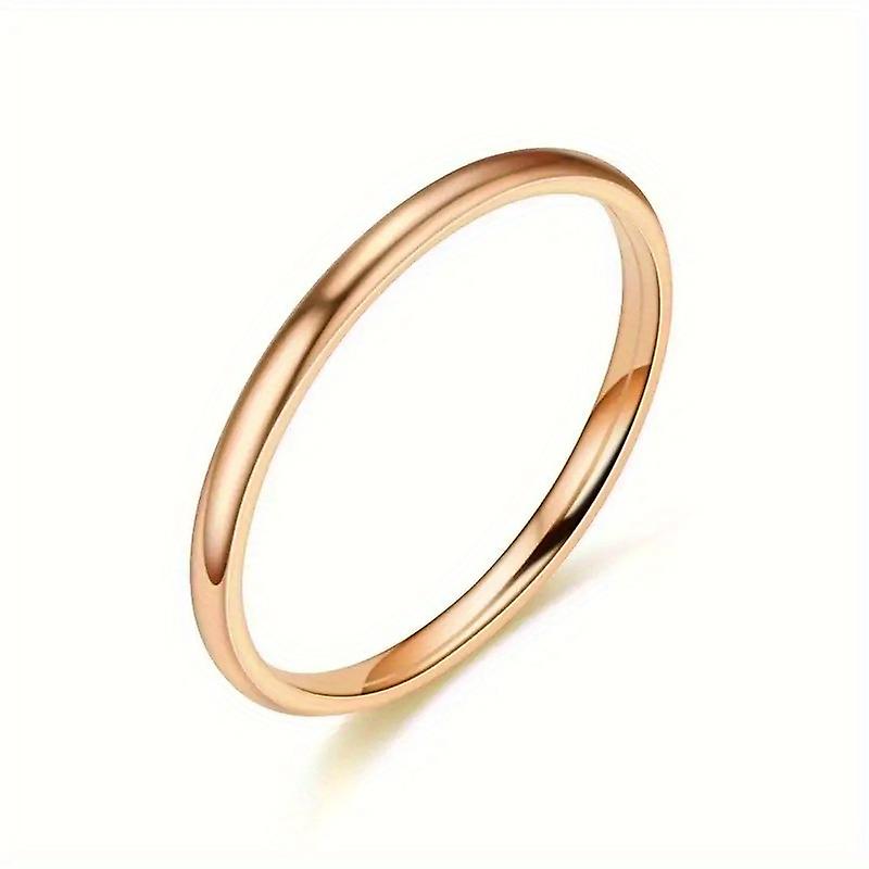 Bague luxueuse en acier titane - Anti-ternissure légère et parfaite pour un port quotidien et des rendez-vous décontractés