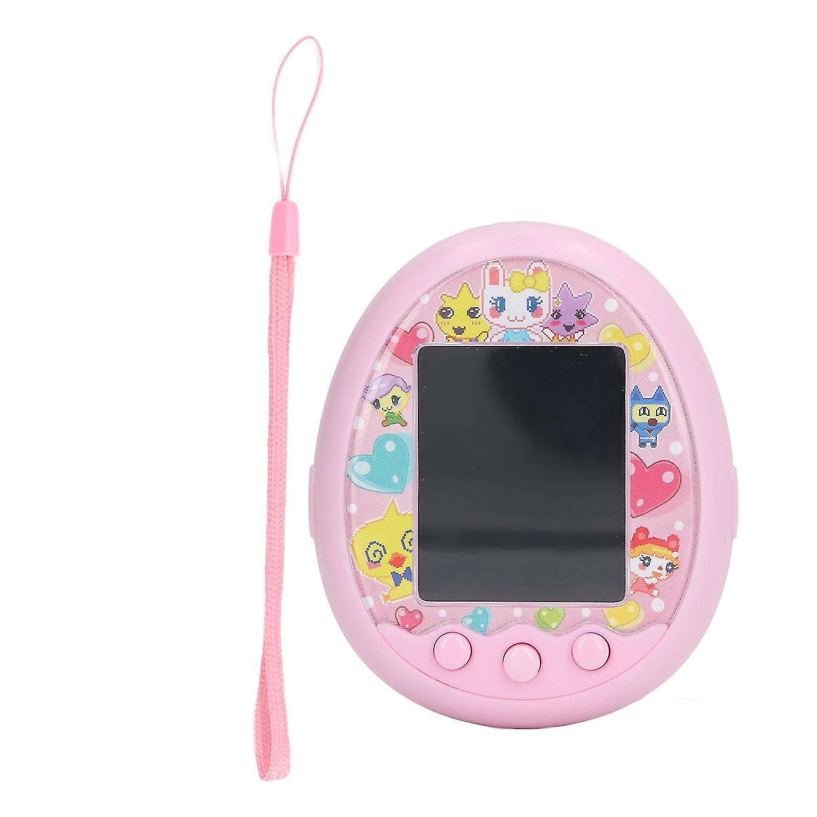 Digital Reality Pet Handheld Game Machine Pink Vintage Electronic Key Communication Toy for Decompression and Interactive Play