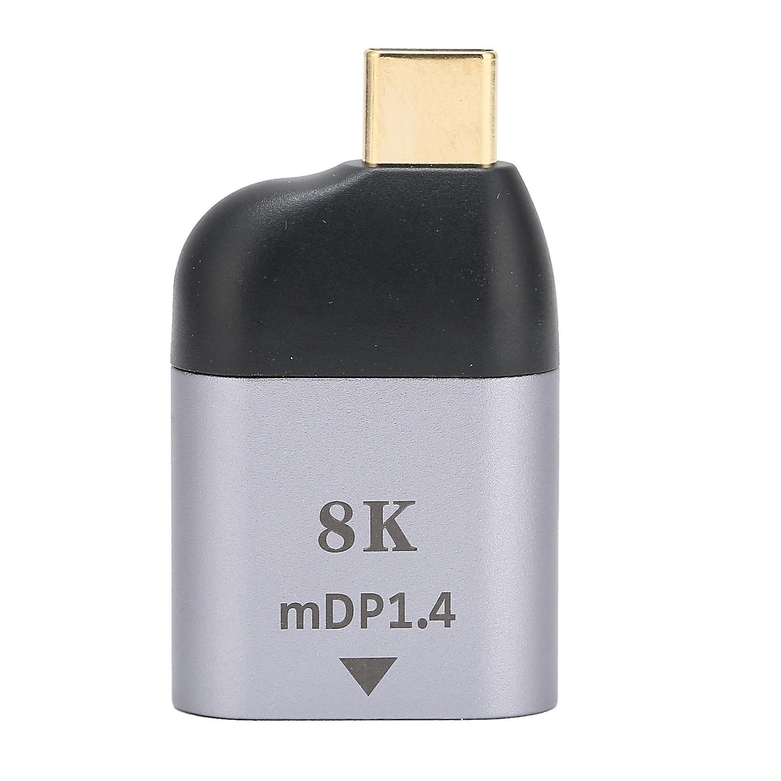 Portable Type-C to MiniDP Adapter: 4K/8K Video Output for Windows, Android, OS X Devices