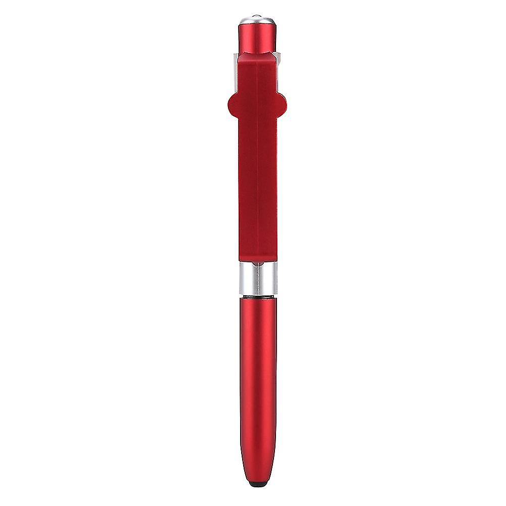 4 in 1 Touch Screen Capacitive Ballpoint Pens With LED Light For Tablet(Red)