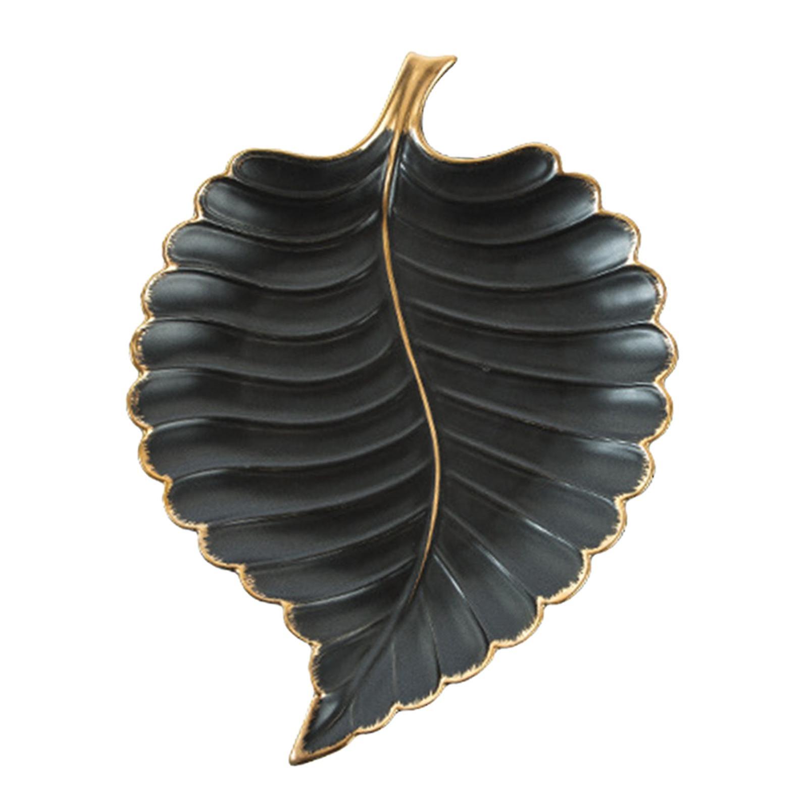 Leaf Storage Tray Plate Mat Snack Cake Tray For forrett Dessert Snack Green