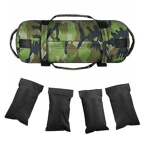 縄跳びカモフラージュフィットネスサンドバッグ調節可能なウェイトリフティングサンドバッグフィジカルトレーニングサンドバッグサンドバッグ4調整可能