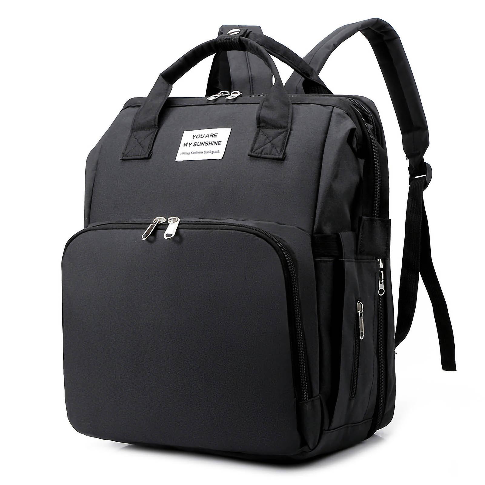 Baby Diapers Bag Large Capacity Portable Multifunctional Breathable Foldable Diapers Backpack