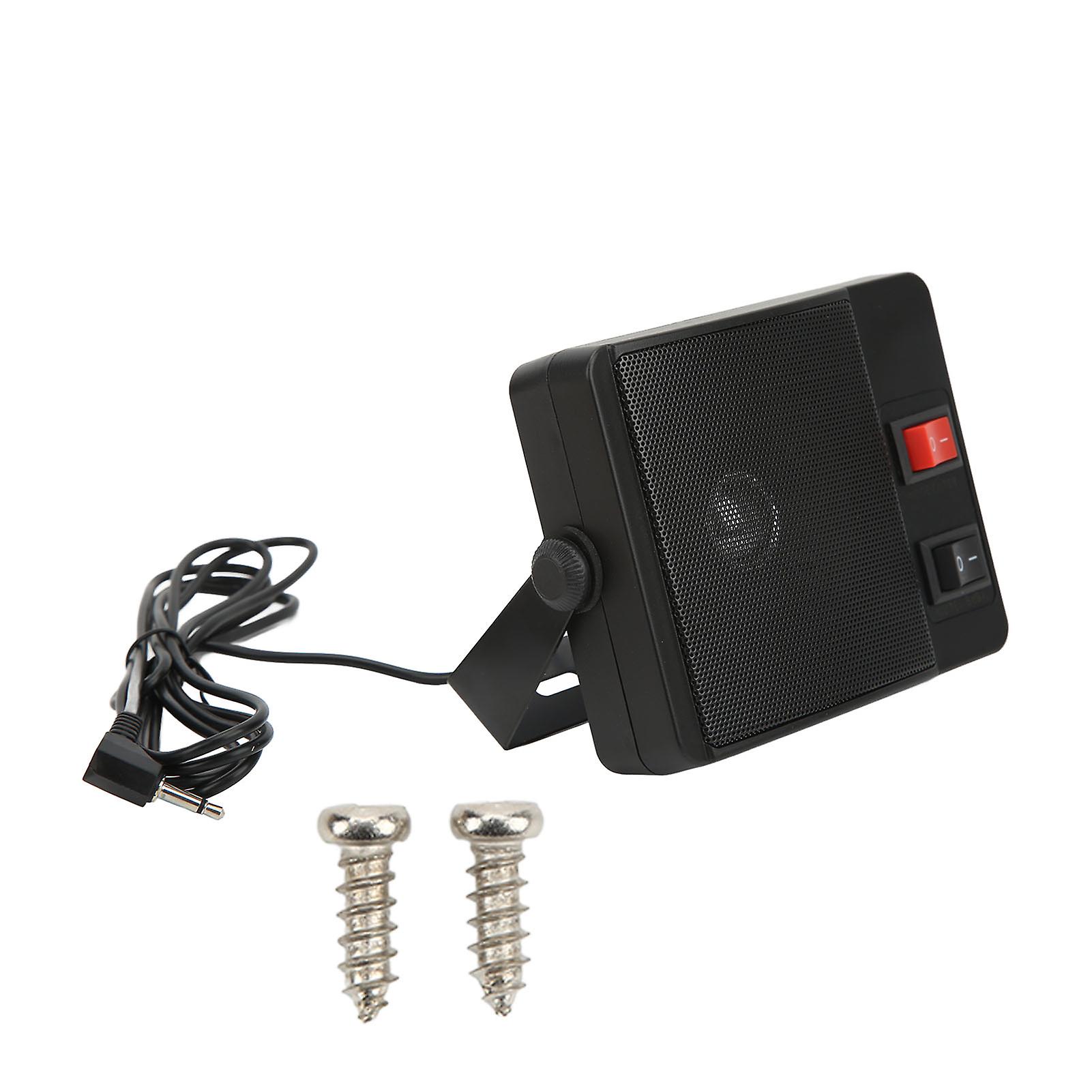 External speaker for car radio with loud sound and noise filter