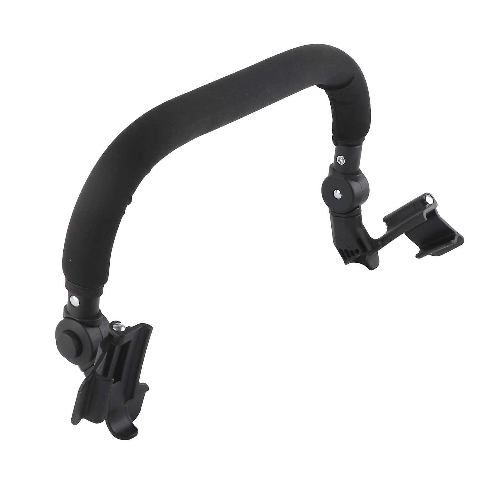 Baby Stroller Bumper Bar Universal Adjustable Angle Stroller Armrest Comfortable Silicone Stroller Handle 