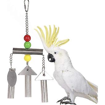 Campane in acciaio inossidabile giocattolo con suono dolce per Bird Parrot Macaw