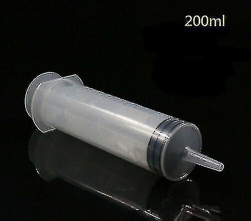 100-200ml Reusable Big Large Plastic Hydroponics Nutrient Measuring Syringe