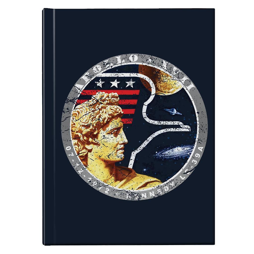 NASA Apollo 17 Mission Badge Distressed Hardback Journal