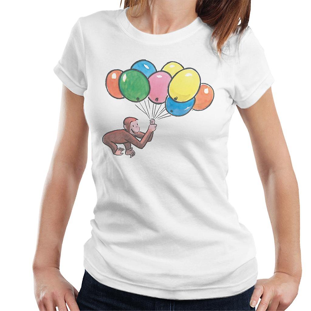 Curious George Holding Balloons Women's T-Shirt