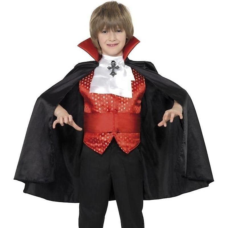 Disfraz de Drácula Niño Negro Rojo 35830l