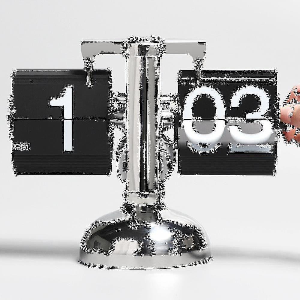 Saytay Retro Digital Flip Down Clock - Intern växelmanövrerad-svart-1