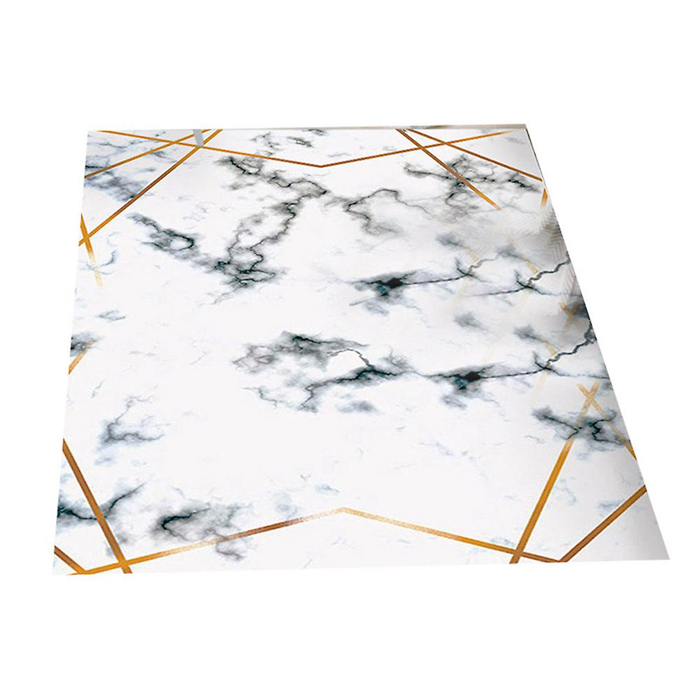 Område Tæppe Marmor Gyldne Geometriske Linjer Marmorering Hjem Indretning Gulvtæppe Tæppe