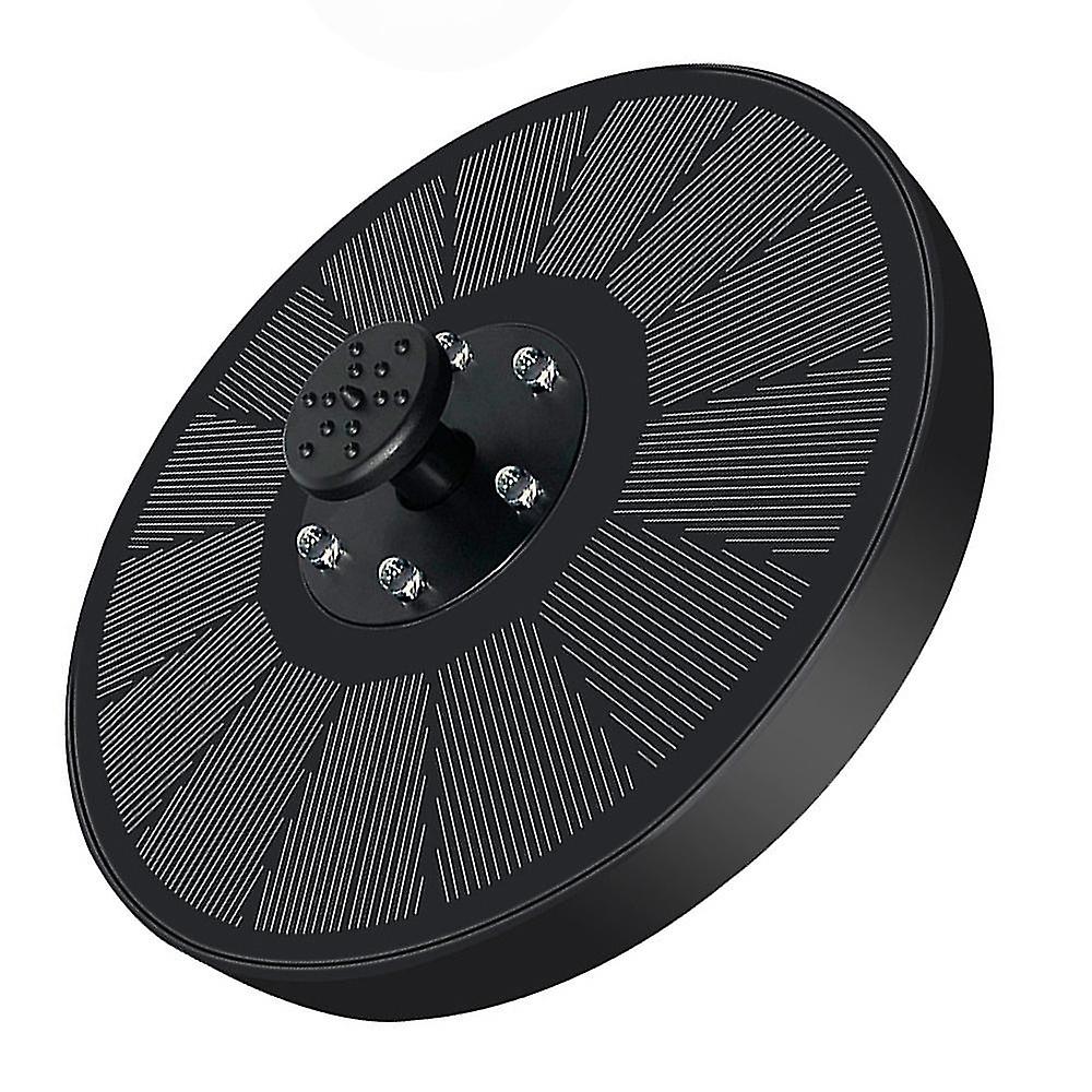 Solar Fountain Pump For Bird Bath, Solar Powered Fountain With Led Light, Built-in Battery Water Fou
