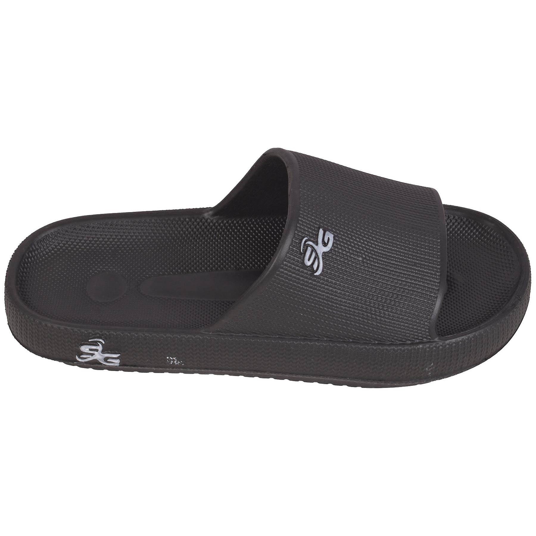 Mens Open Toe Slider Summer Beach Pool Slides Sandals Anti-Slip House Slippers