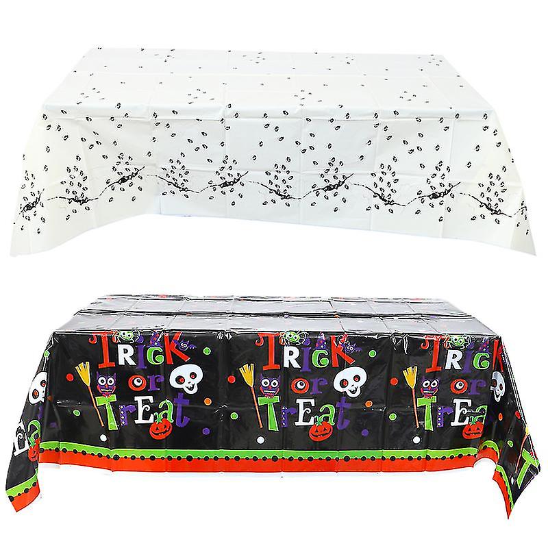 2pcs Halloween Disposable Tablecloth For Halloween Decorations