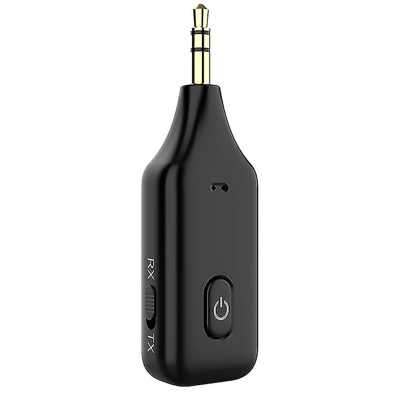 3 in 1 Wireless Bluetooth 5.0 Transmitter Receiver Adapter Audio (Black 01pcs)