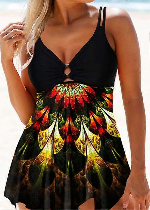 Vrouwen Print Badpak Plus Size Bikini