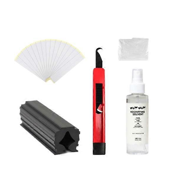 1/3 Golfklubba Greppsats Grepptejpremsor 120ml Grepp Lösningsmedel Regripping 5 st Set 1 st