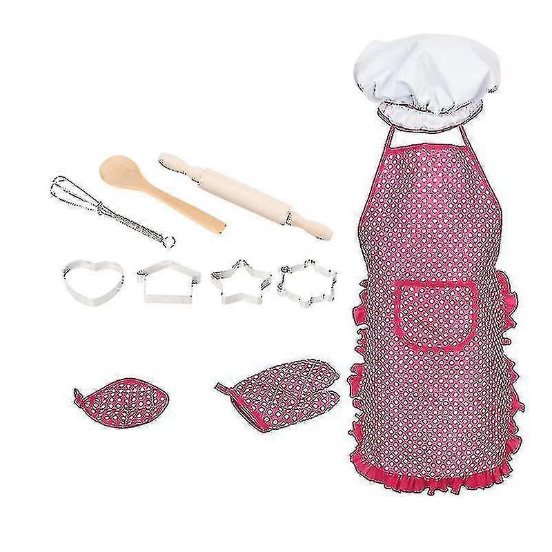 Complete Kids Cooking And Baking Set - 11 Pcs Including Apron