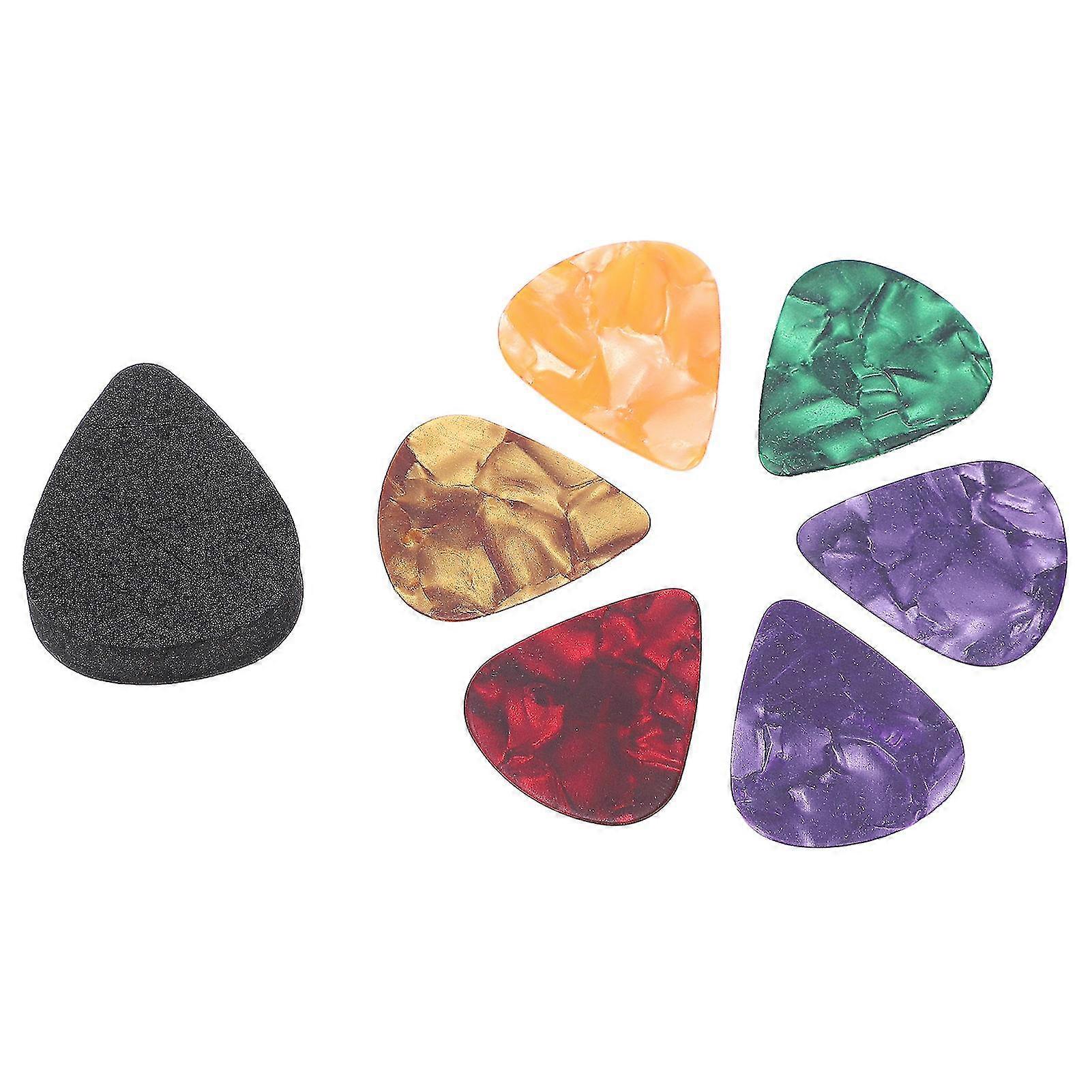 Guitar Pick Holder Set - 6 Pcs with Storage Case