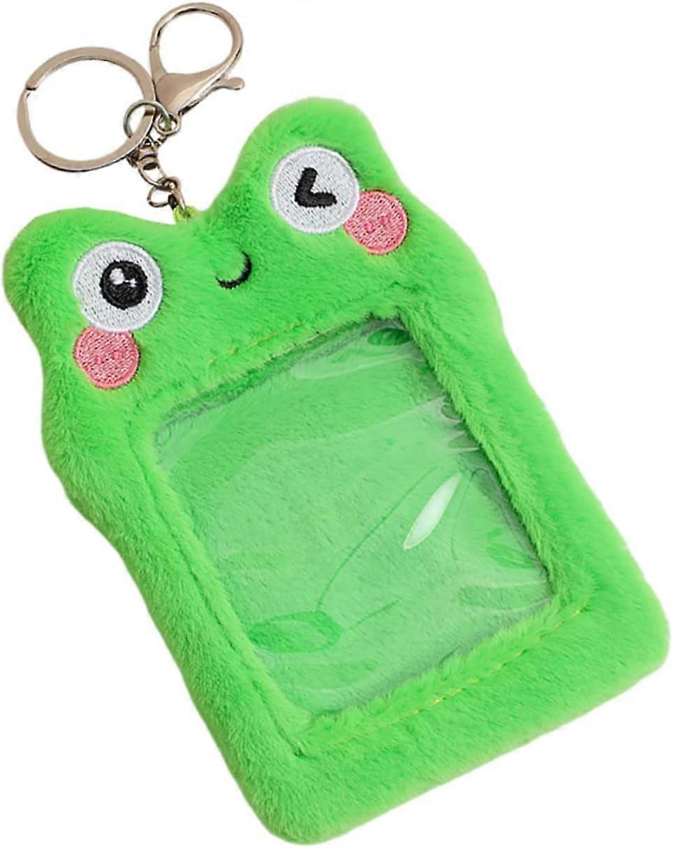 Porte-cls mignon carte photo-grenouille verte