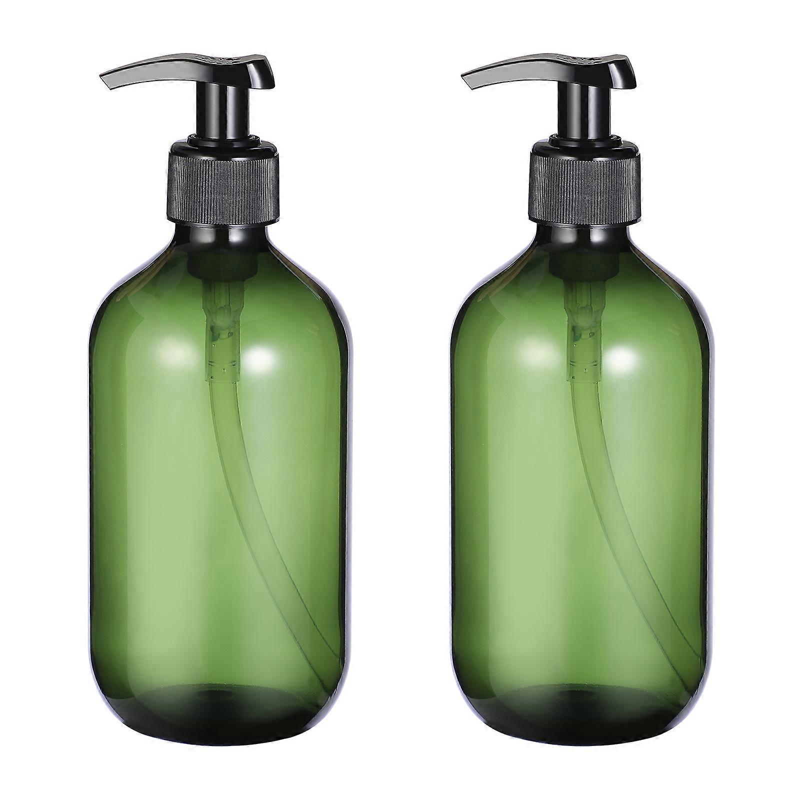 Beaupretty 2pcs 300ml Empty Shampoo Bottle Opaque Versatile Pump Bottle Drip-free Lotion Container Hand Soap Dispenser
