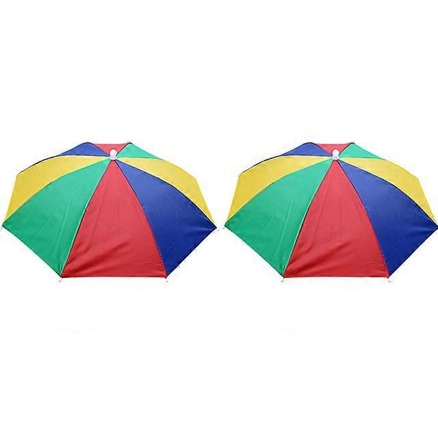 Shade Waterproof Camping Headwear Hat Portable Umbrella Hat Foldable