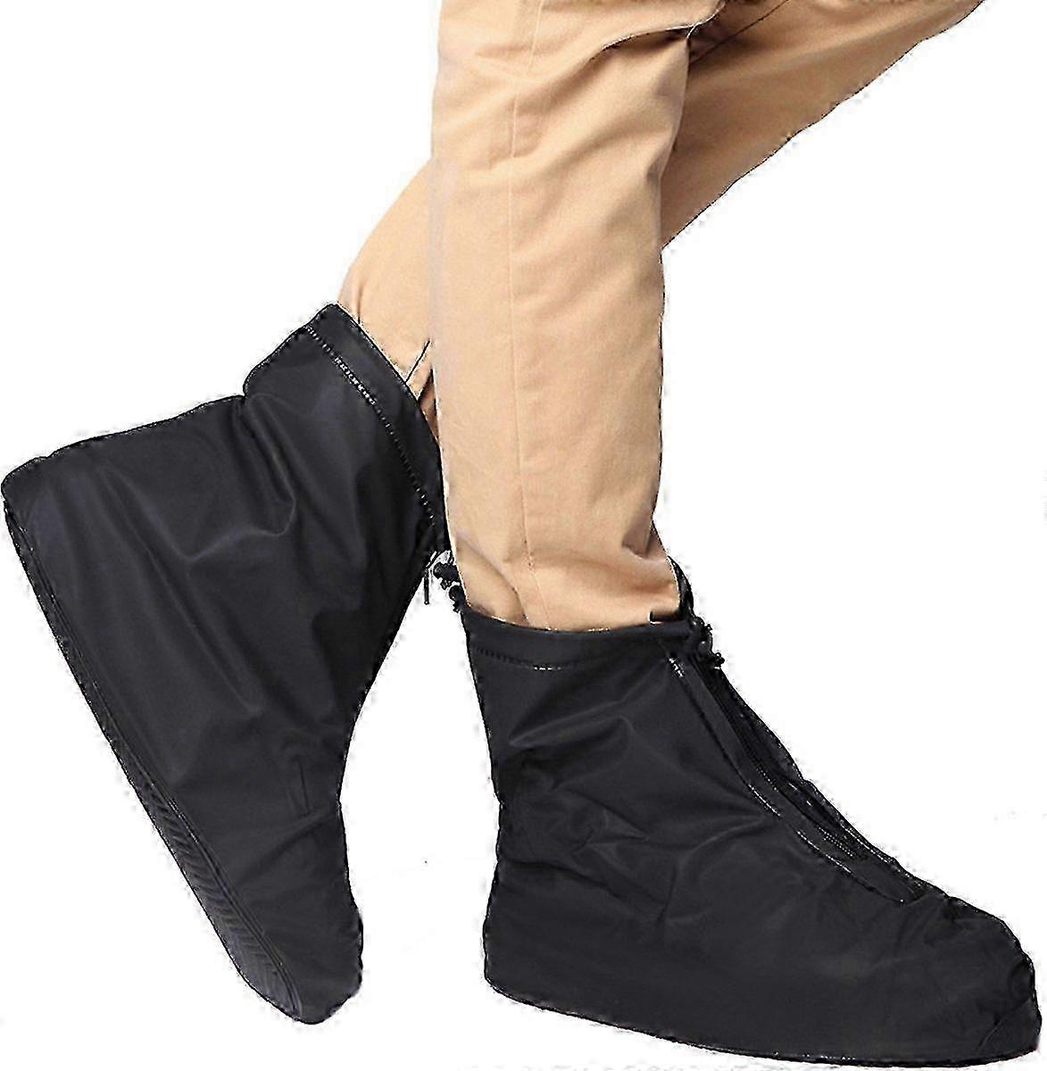 Waterproof and Non-slip Reusable Shoes Covers for Rain Flats Ankle Boots Cover with Internal Waterproof Layer