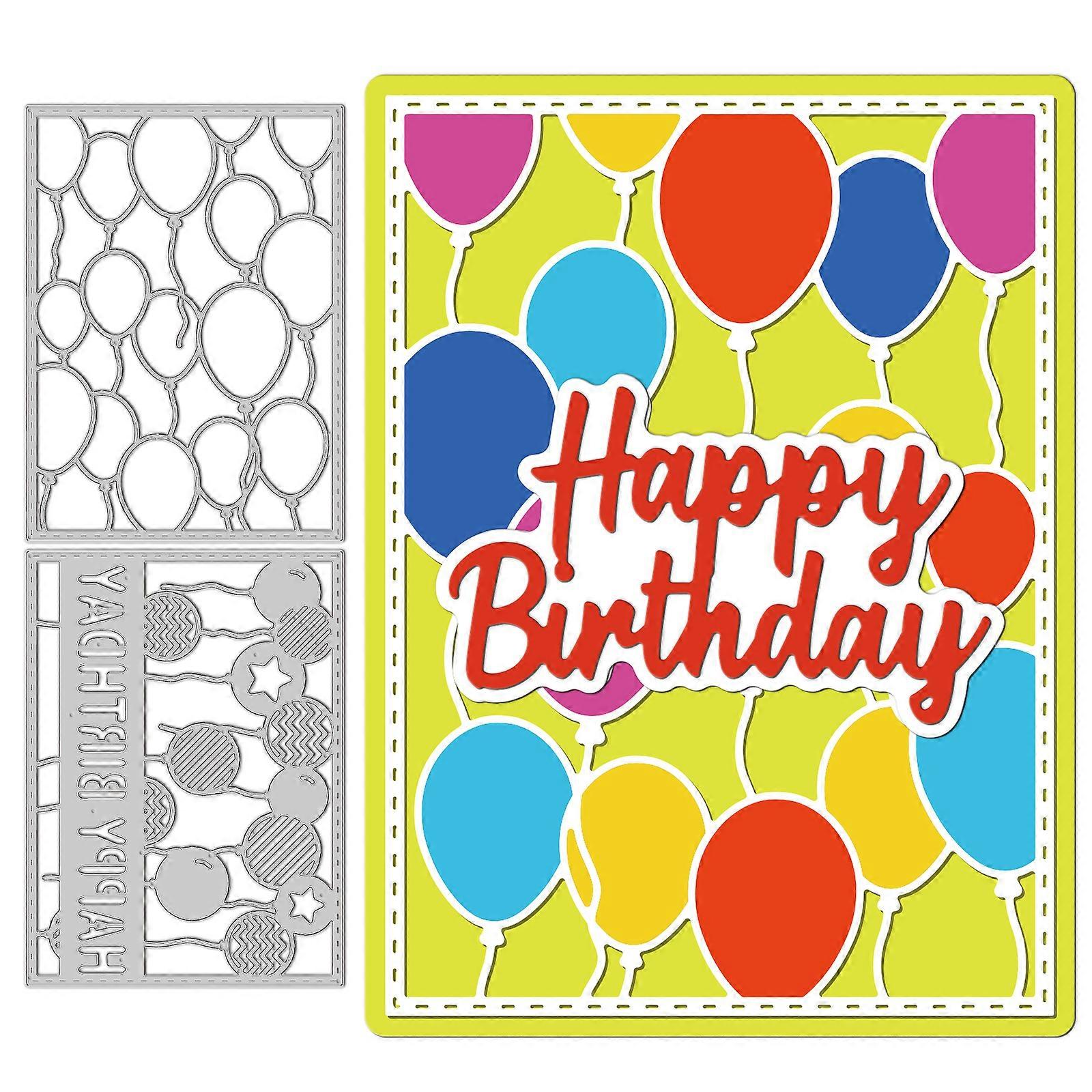 Happy Birthday Pattern Decoration Template Reusable carbon steel Stencil