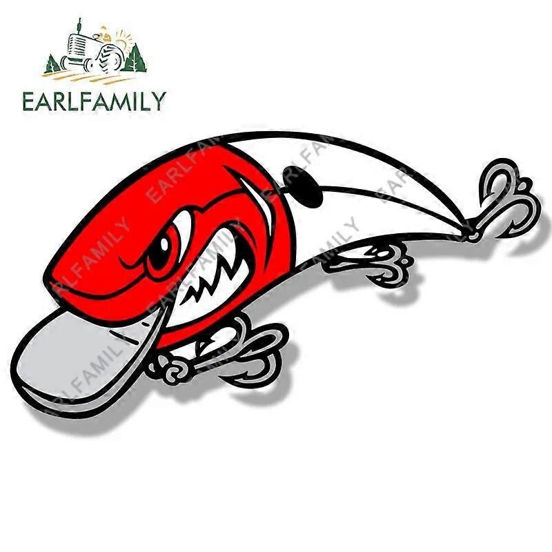 Chew on This Lure Sticker for Tackle Box Toolbox Boat Waterproof Car Decoration Cartoon Fishing Lure Car Stickers