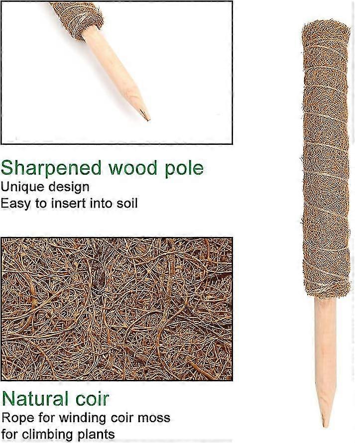 2 Pack Support Support for Climbing Plants Extendable Coconut Moss Stick