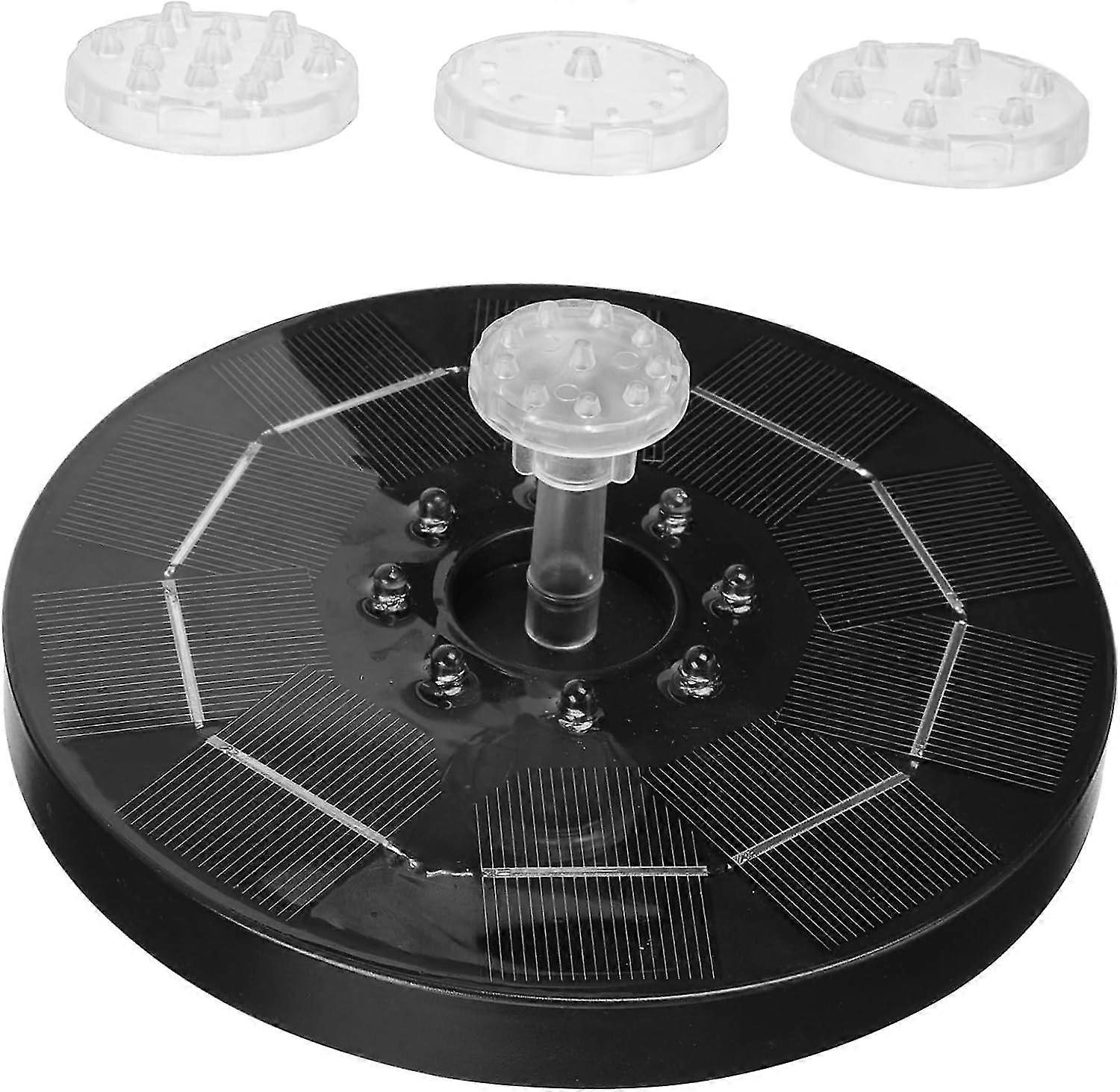 Solar-PoweredFloatingFountainwithLEDDecor-PerfectforBirdBath,Garden,andFishPondDecoration