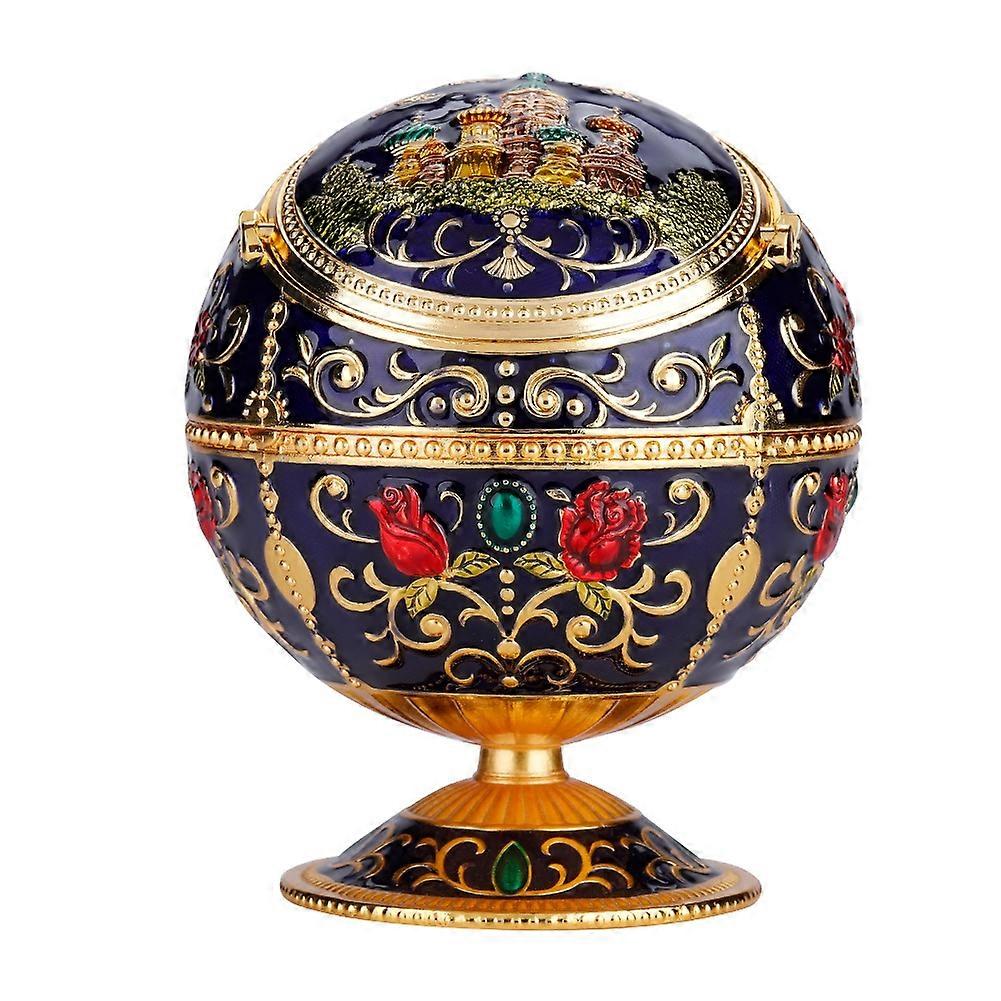 المحمولة مصغرة منفضة سجائر معدنية مستديرة الكرة مختومة نمط هدية الديكور (# 03)