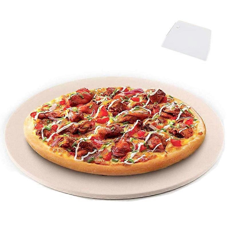 Pizza Stone, Round Pizza Stone For Grill and Oven, Making Pizza, Steak,Thick Inch Cordierite Pizza