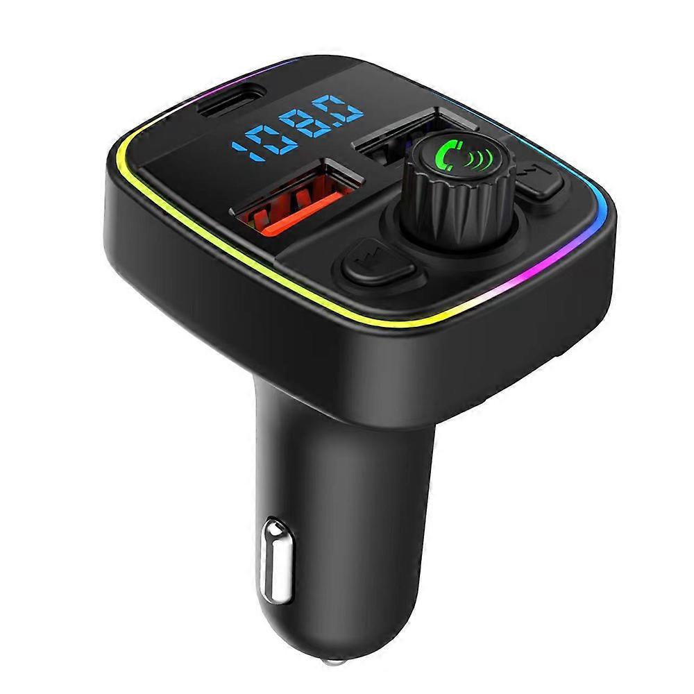 Car BT MP3 Music Player Radio Receiver PD & Dual USB Car Charge Adapter Support Hands-Free Calling U-Disk Playback