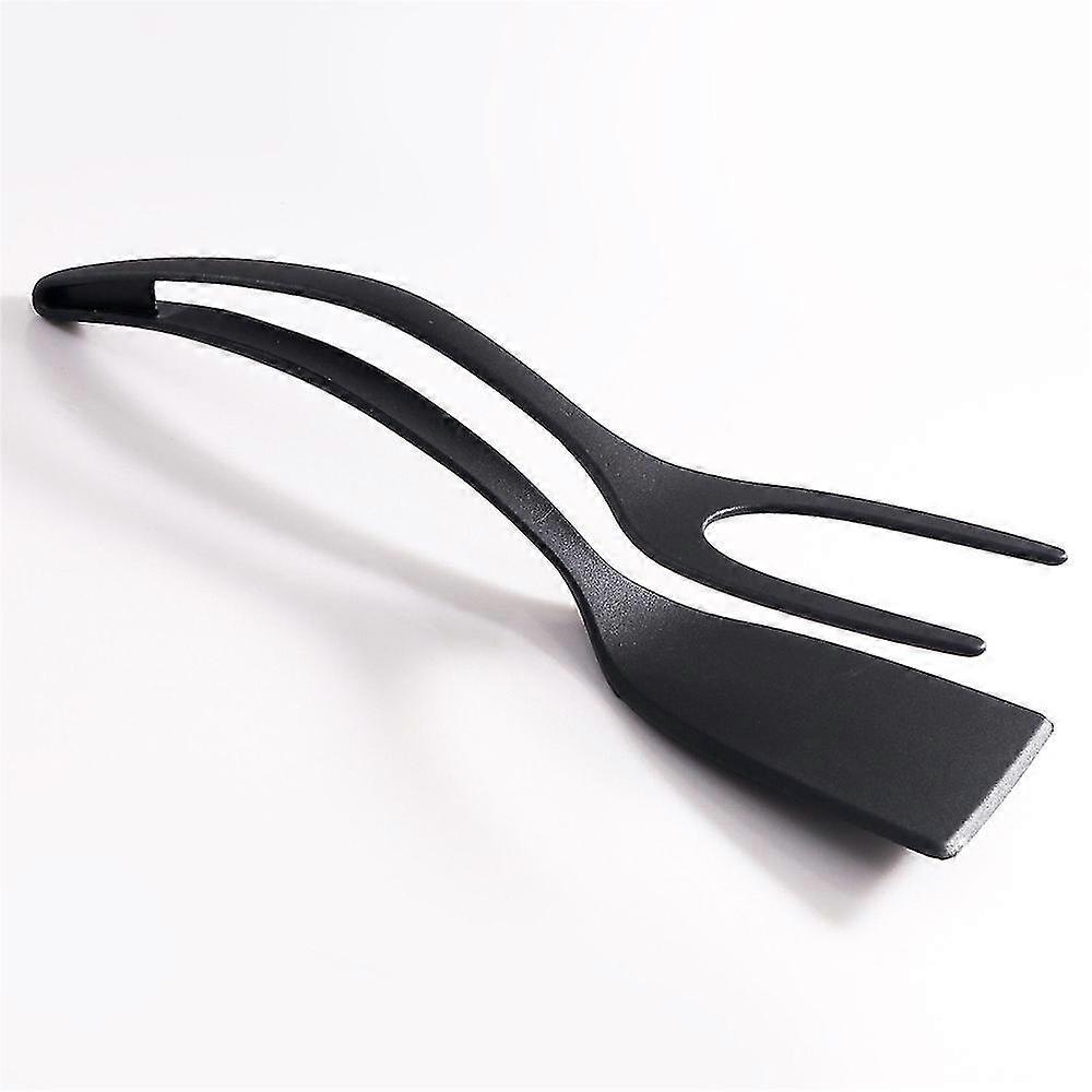 2 in 1 Grip and Flip Spatula Tongs,Fried Egg Flipper,Pancake Fish French Toast Omelet Making Cooking Tool