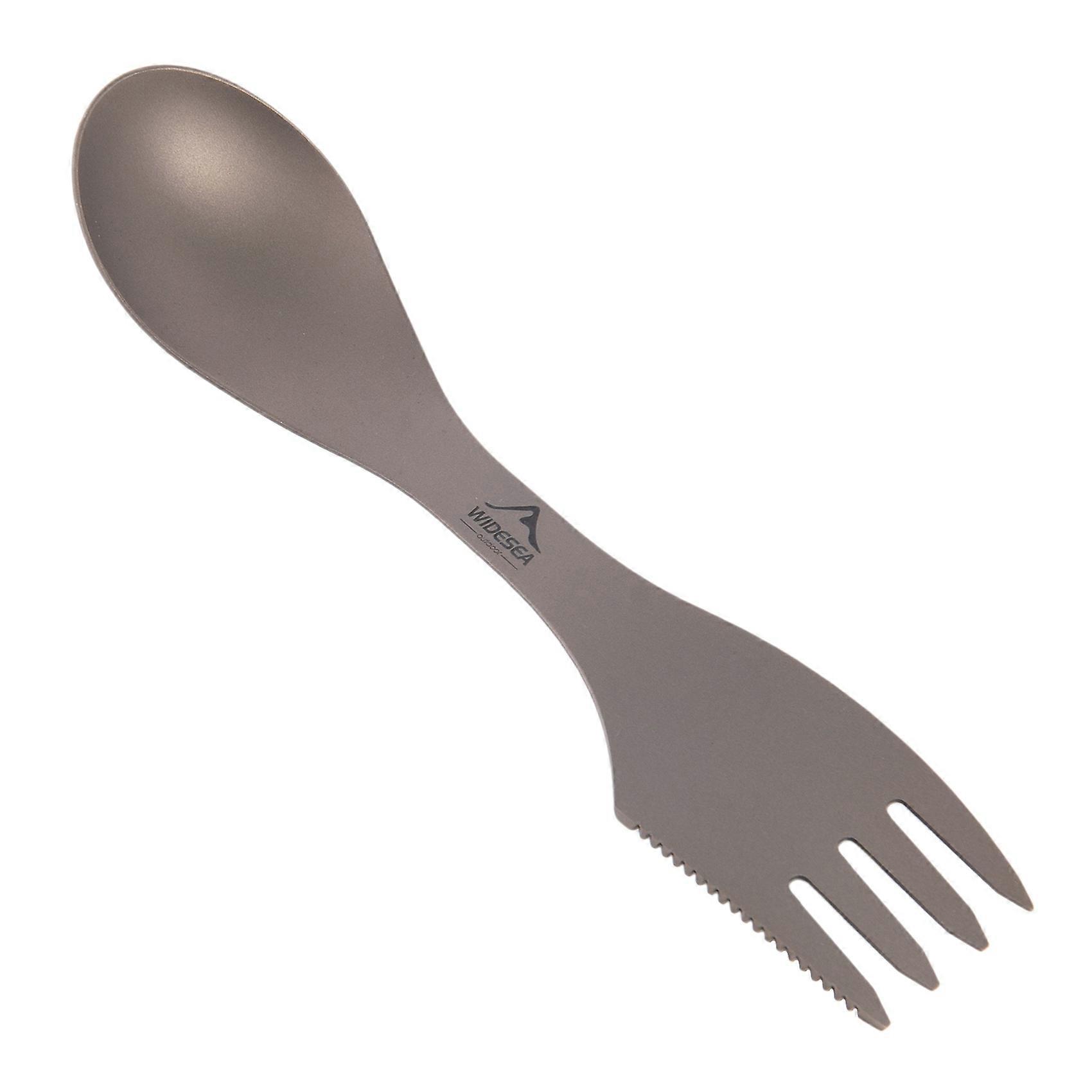 Camping Tableware Titanium Spoon Fork Knife Folding Picnic Cutlery Tourist Kitchen Outdoor Untensi