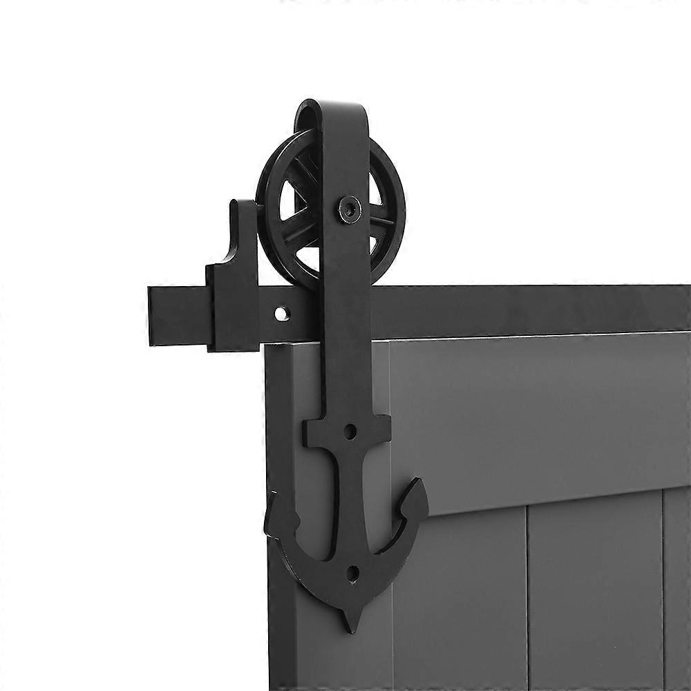 Rustic Anchor Shaped Barn Door Hardware Kit 6ft