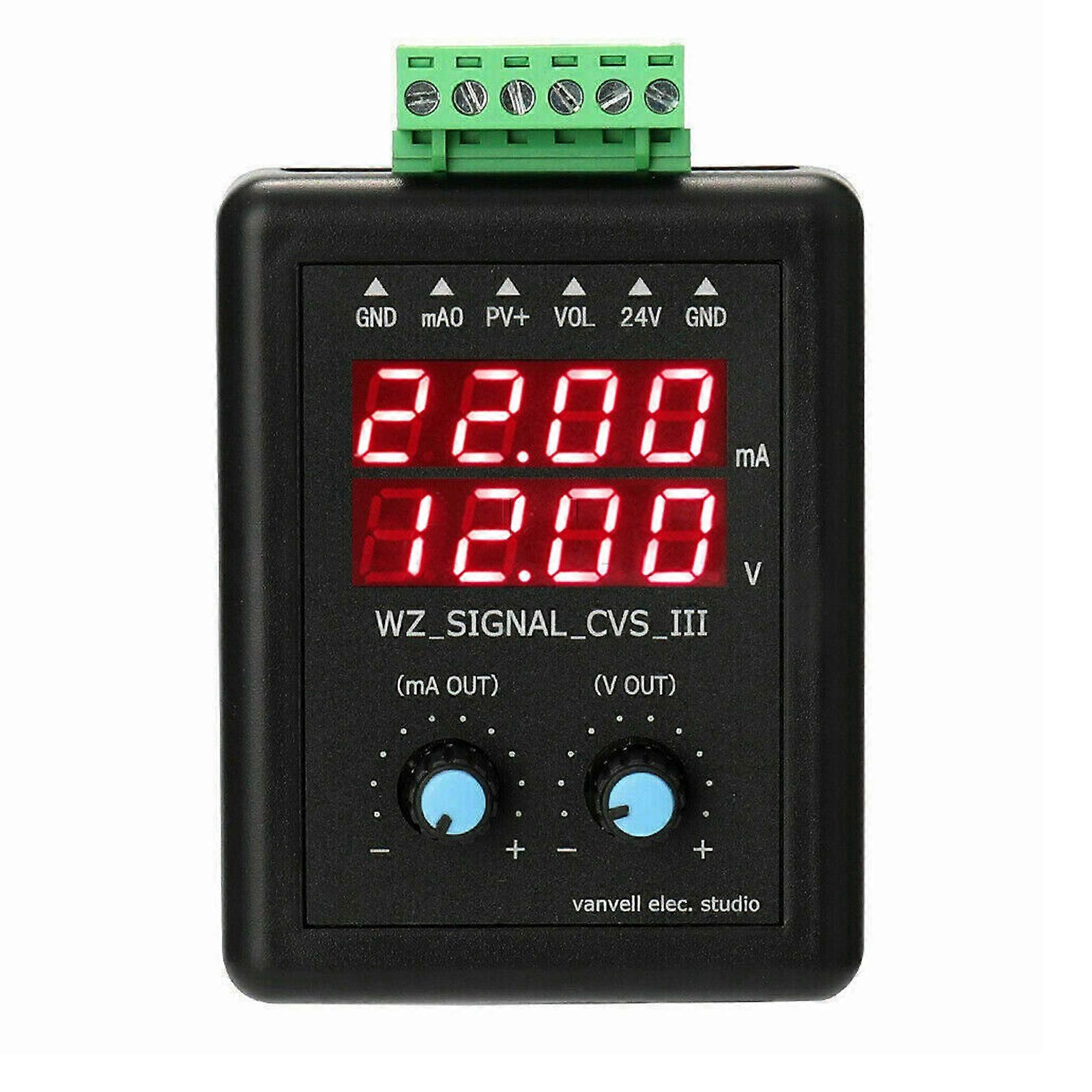 Adjustable 4-20ma Signal Generator 24V 0-10V Constant Current Source Simulatio