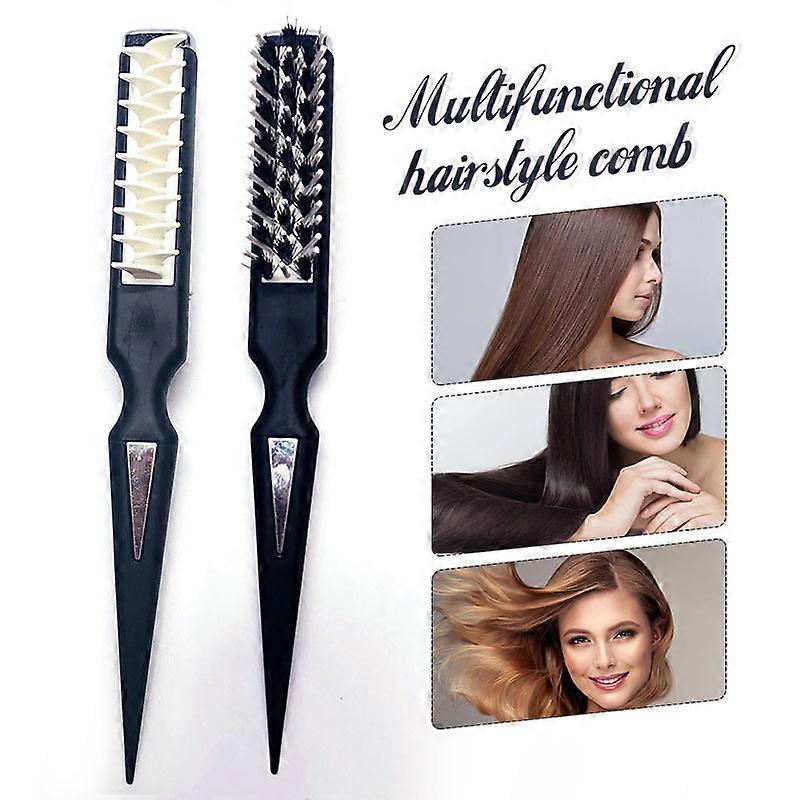 Hair Styling Comb Instant Hair Volumizer Multi-Function Shark Comb 2-Sided 3 forskellige tænder til alle hårtyper
