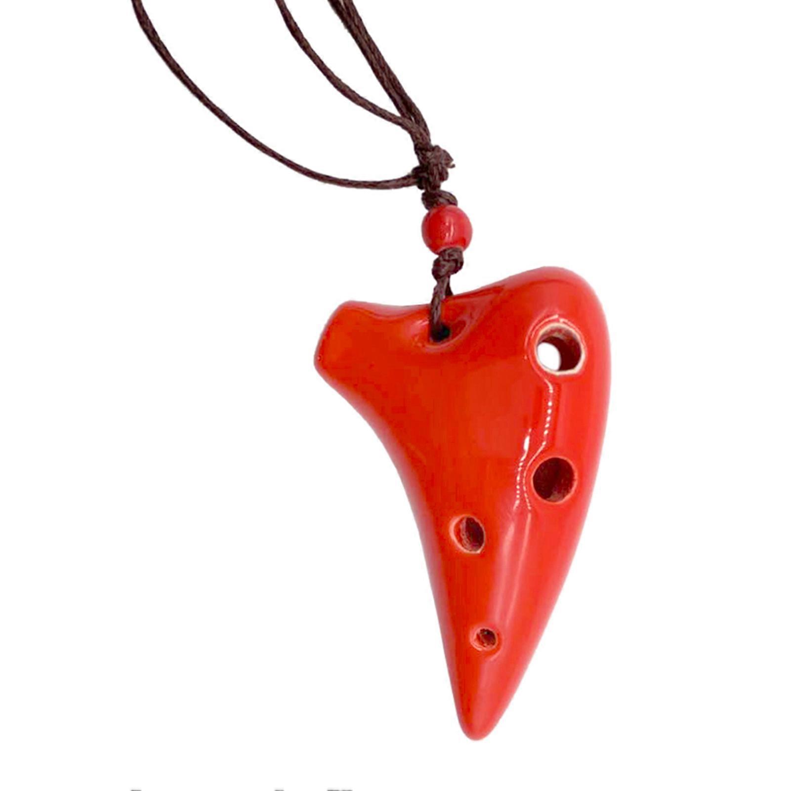 6 Holes Ceramic Ocarina Alto C Submarine Style Musical Instrument with Lanyard Music Score For Music Lover and Beginner