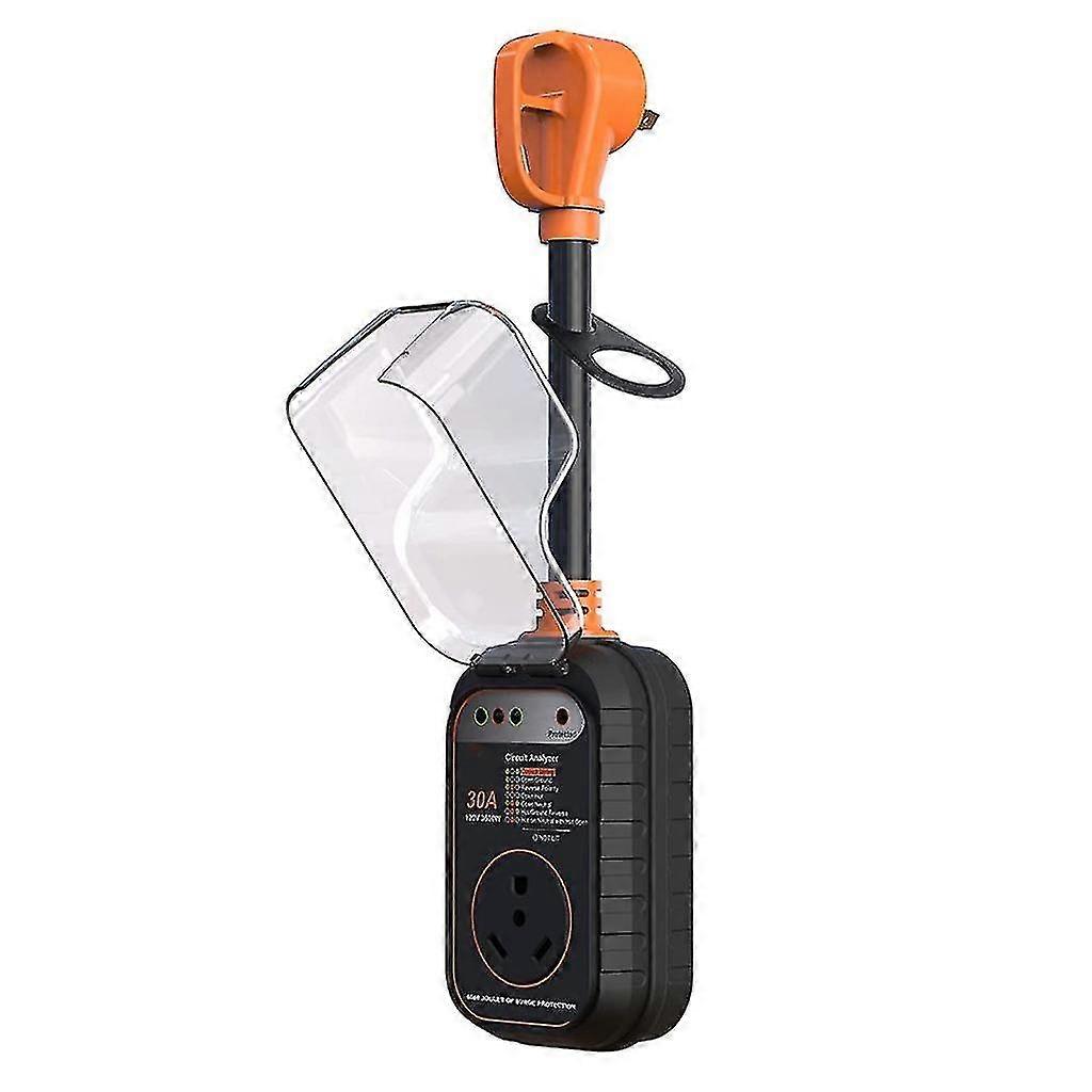30amp Rv Surge Protector With Waterproof Cover 8000joules Circuit Analyzer