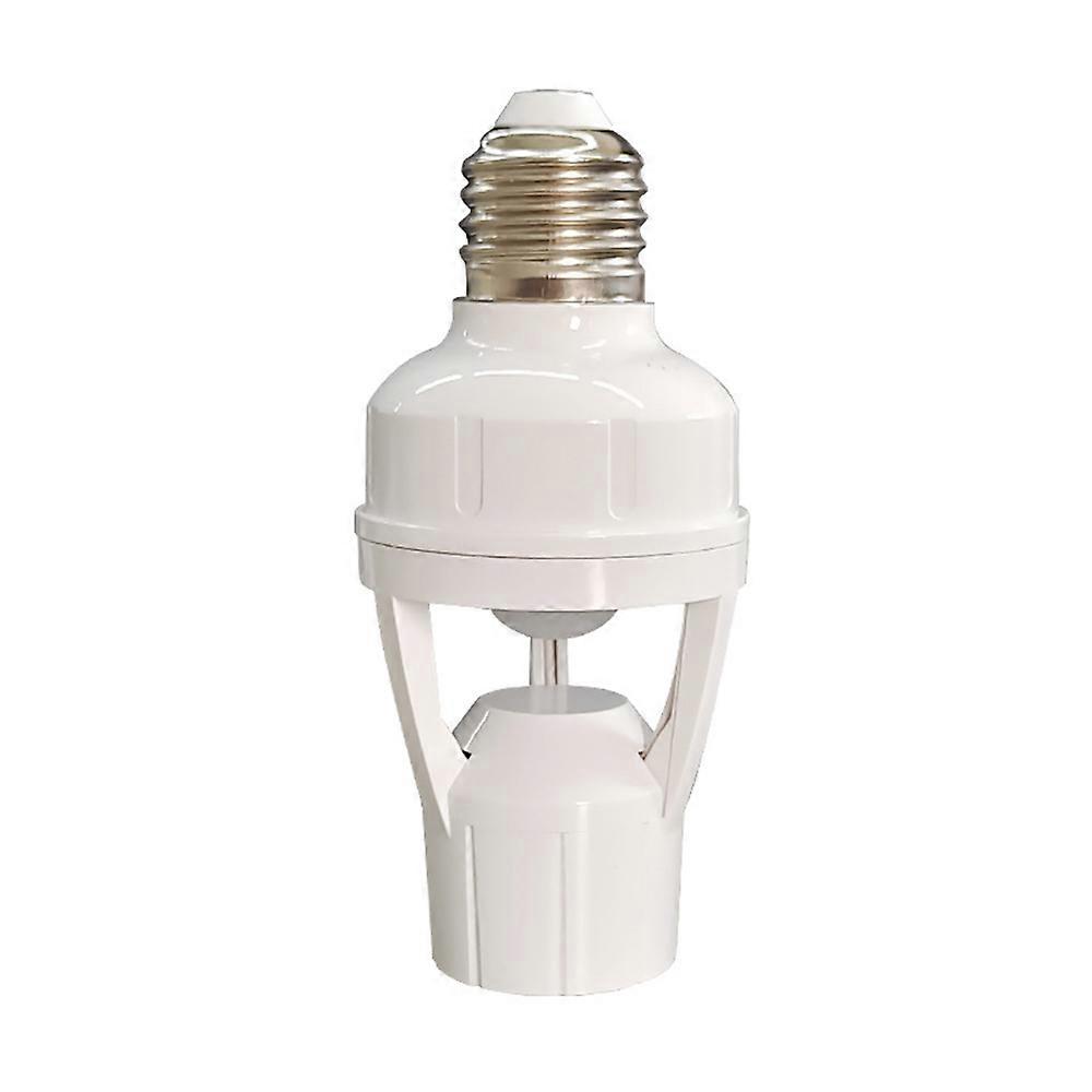 PIR Human Induction Motion Sensor AC100-240V E27 Socket Converter with PIR Motion Sensor Adjustable Switch E27 Adapter