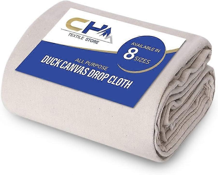 Canvas Drop Cloth zum Malen (Größe: 4 x 15 Fuß - 1er-Pack) - Pure Cotton Painters Drop Cloth zum Malen, Möbel & Bodenschutz - All Purpo