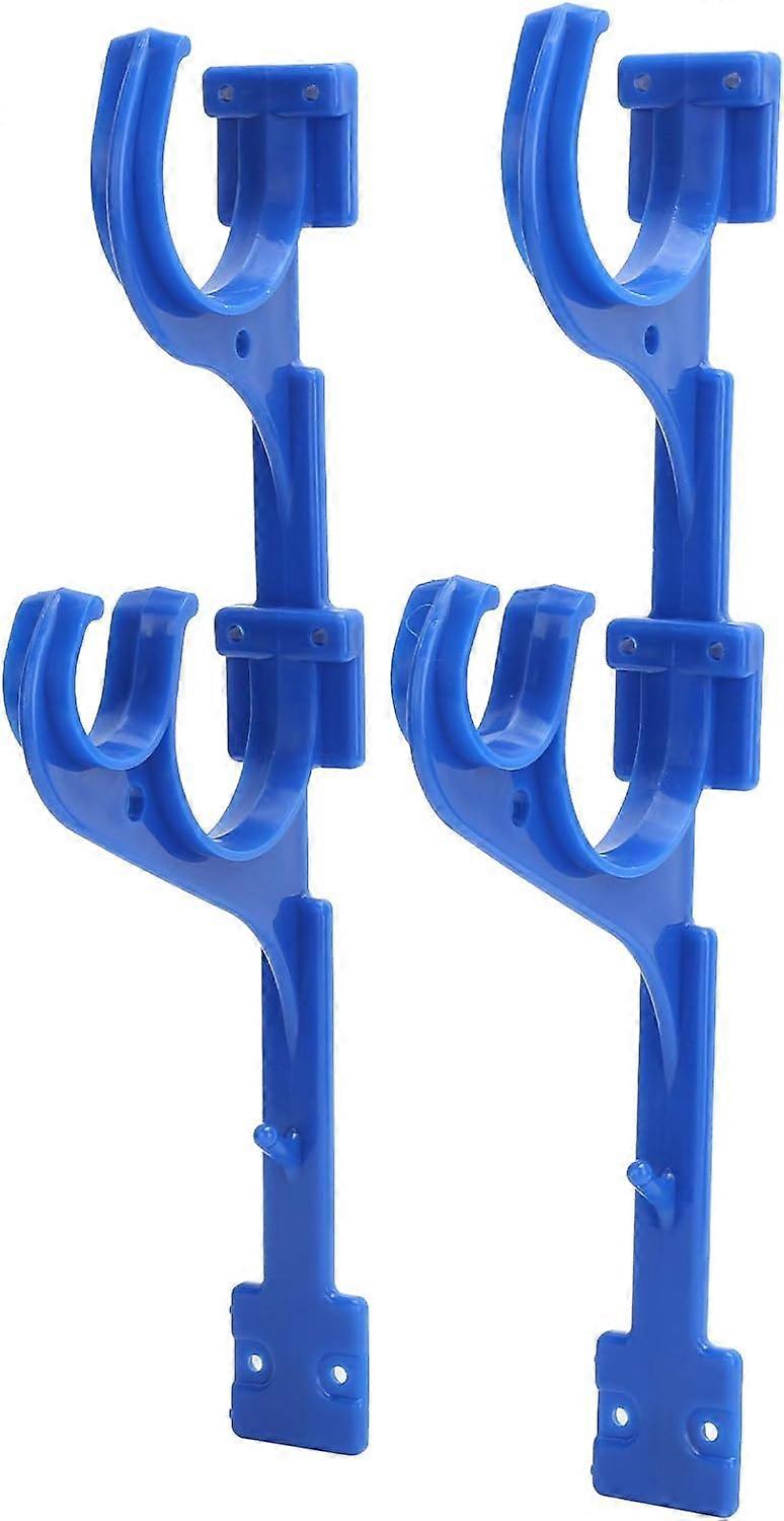 2pcs Swimming Pool Hanger, Plastic Swimming Pool Bracket Positioning Telescopic Rod Suction Pipe Hook with Screws for Telescopic Pole Suction Pipe Le