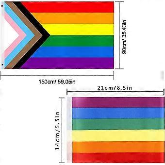 Bandiera Andrà tutto bene - Arcobaleno - 90 x 150 cm