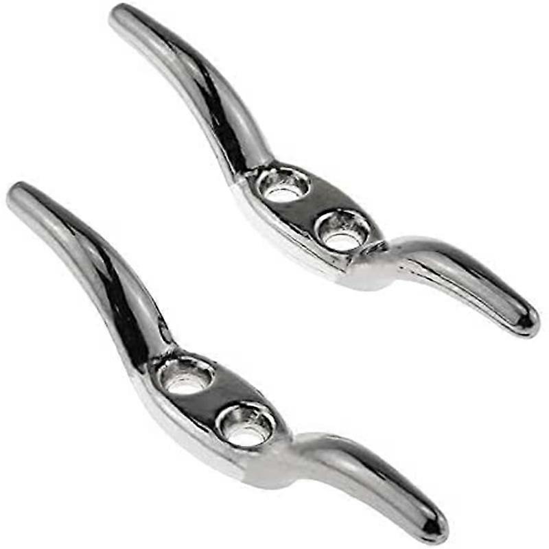 Bulk Hardware 12 Pack Chrome Medium Mooring Cleats
