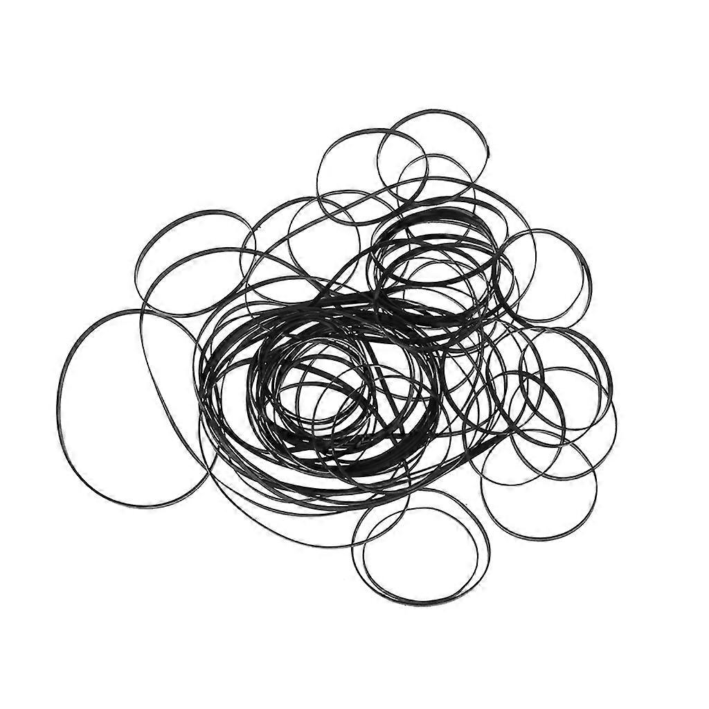 100PCS Assorted Flat Drive Belts 3mm Width Cassette Tape Machine Rubber Belts